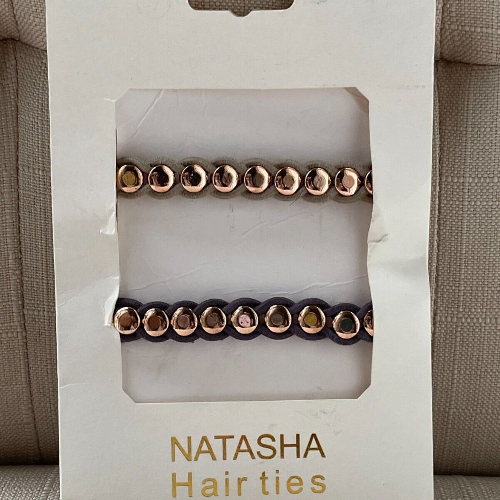 Natasha Women Hair Tie Set of Tone Hair Accessory New